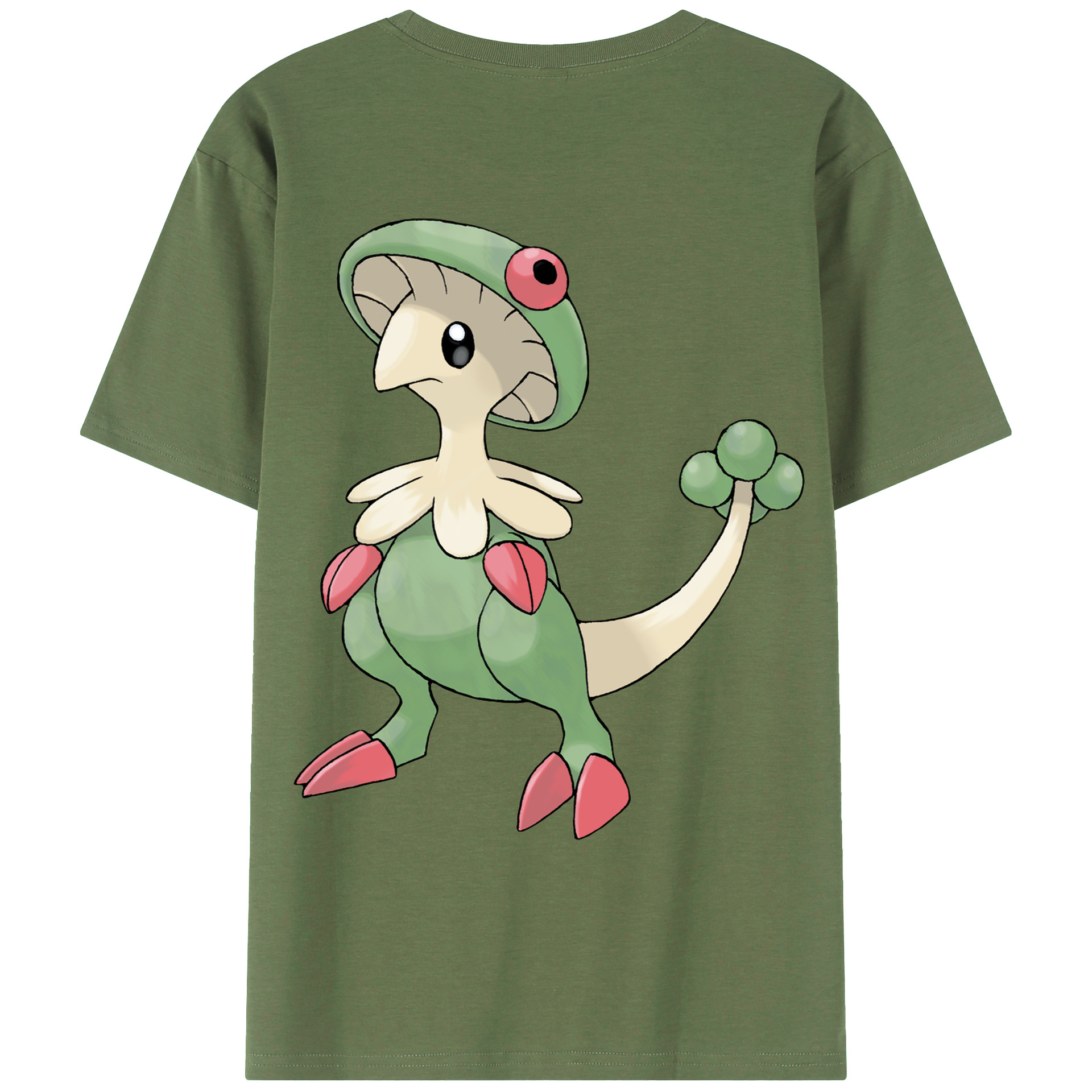 （画像用） ポケットモンスター Pokémon 綿100％ メンズ半袖Tシャツ（バックプリント） 通気性